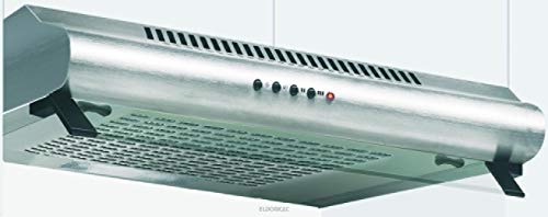 Glem GHC631IX hotte 235 m³/h Encastrée Acier inoxydable C - Hottes (235 m³/h, Conduit, E, D, E, 65 dB)