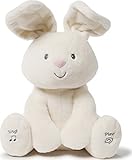 Baby GUND Flora The Bunny Animated Plush Stuffed Animal Toy, Cream, 12'