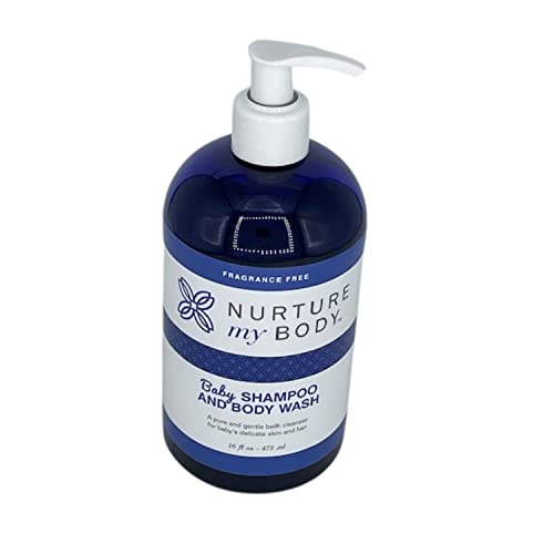 Nurture My Body - Fragrance Free All-Natural Baby Shampoo And Body Wash | Sulfate, Sls And Phthalate Free | 16 Oz. 473 Ml | Cruelty Free Unscented #TOP16