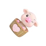 GETAJGHSD Schweinchen Autoornament Harz Kopfschüttelndes Dekor Für Innenraum Geschenk...