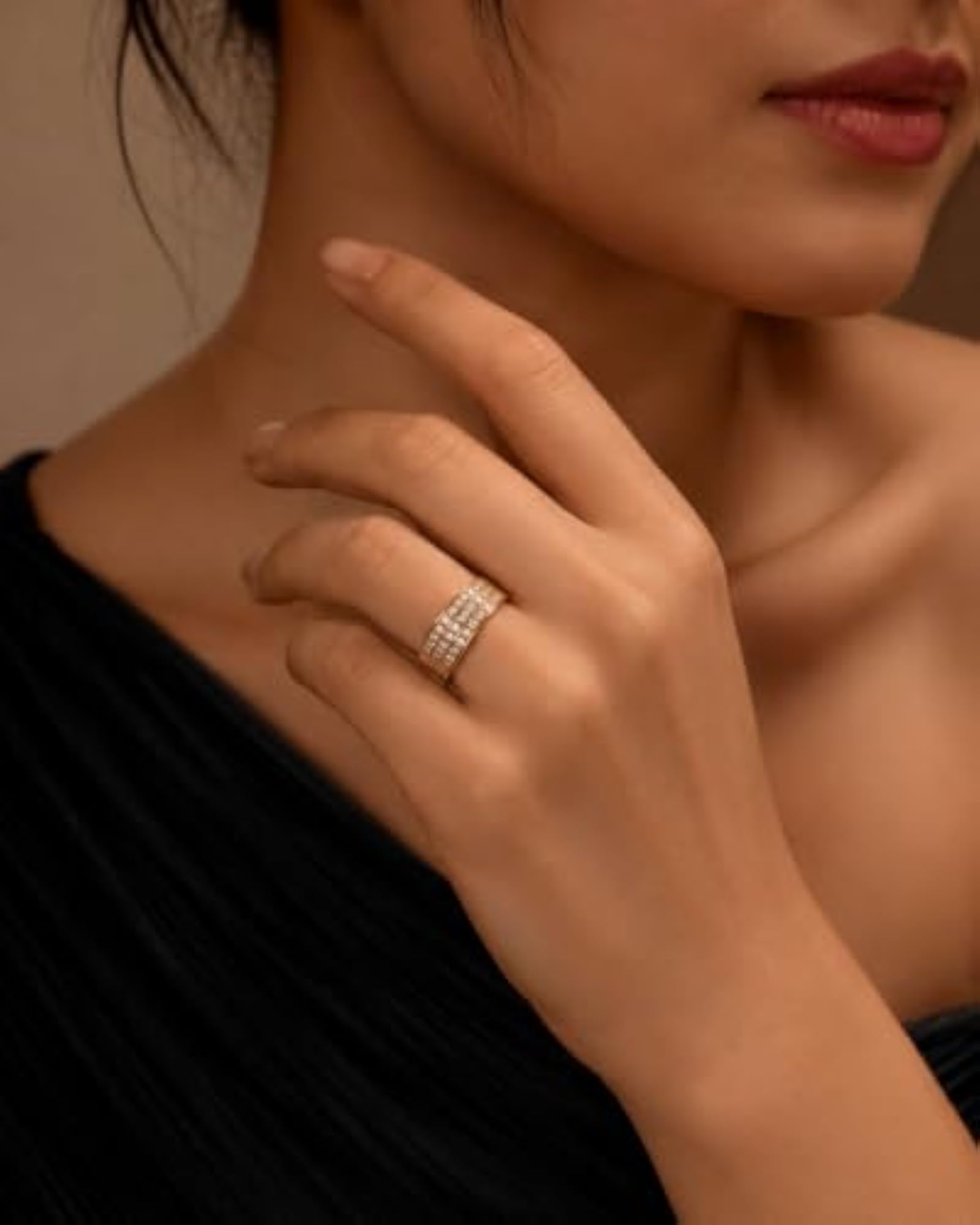 Stylish Adjustable Ring, Versatile Design