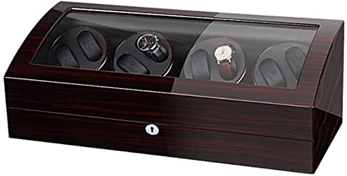 Caja enrolladora de reloj en barniz de piano con gran capacidad