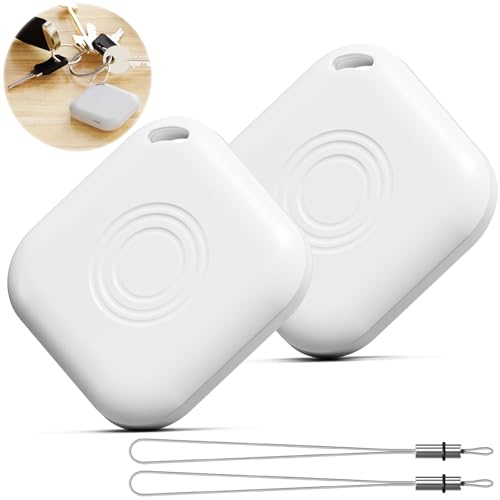 2 Pack Tracker,Bluetooth Tracker,Keys Finder and Item Locator Works with Apple Find My App (iOS Only, Not for Android),Item Finders Tracker for Bikes,Glasses and More,Water Resistant.