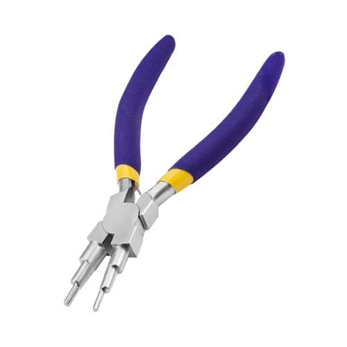 6 in 1 Bail-Making Pliers, Loop Sizes 2  9 Millimeters, Wire Looping Pliers with Non-Slip Comfort Grip Handle, Jewelry Making Supplies
