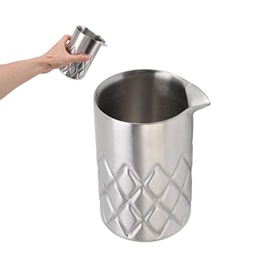 Cocktail-Rührglas, Edelstahl-Cocktail-Rührglas, mit Filter, Spülmaschinenfest, Getränke Kalt und heiß Halten, für Bar