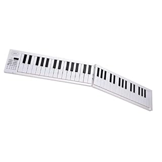 Ousidiman Piano électronique portable pliable à 61 touches Clavier de musique numérique Instrument de musique durable - Les Beatles, Paul McCartney, John Lennon, RIngo Starr, George Harrison