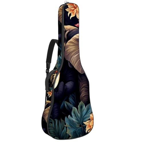 Grand étui pour guitare acoustique 101,6 cm imperméable éléphant coloré