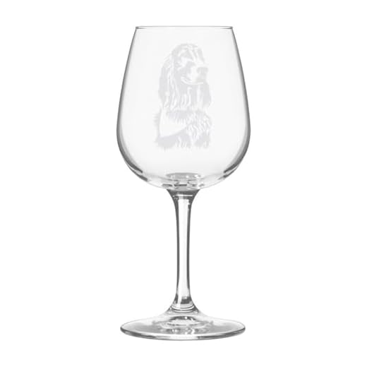 Irish Setter Dog Themed Etched All Purpose 12.75oz Wine Glass