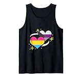 Pan Demisexual Flagge Herz Panromantik Demisexual Tank Top