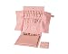 DECOLUXE Jewelry Travel Organizer for Storing Rings, Necklaces, Earrings and Bracelets (Pink)