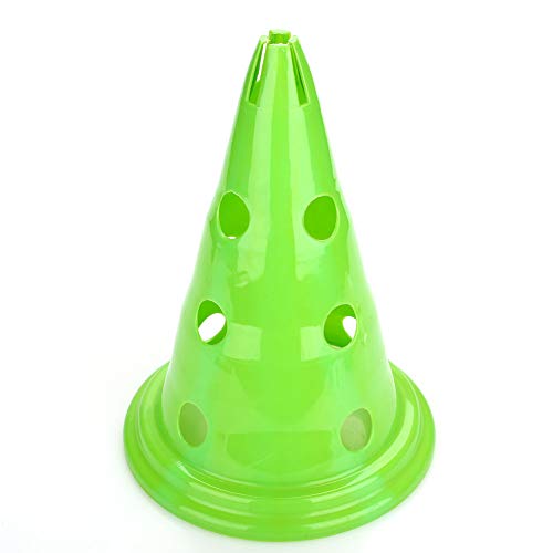 Goodjobb 5Pcs Cone de treinamento de futebol Sinal de bloqueio de estrada Barril Triângulo Cone de e