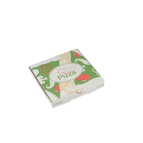 100 cajas para pizza de celulosa, cuadradas, 20 cm x 20 cm (84694)