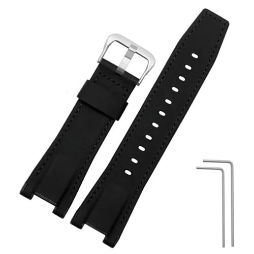 Sangle de montée pour S100G W100G bracelet de montre 26mm cuir vert militaire masculin