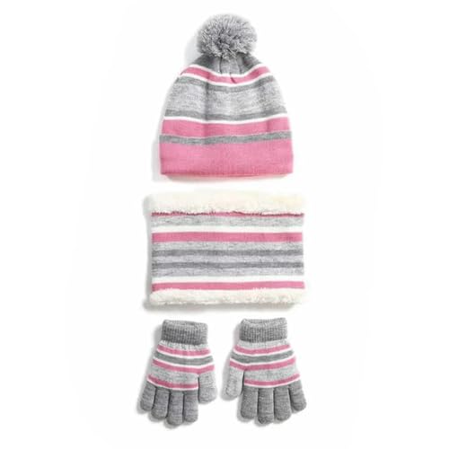 Bonnet écharpe gants 3 en 1 enfants chaud pour ne plus rien perdre