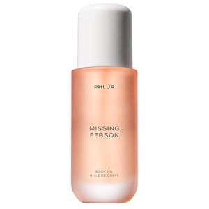 PHLUR Missing Person Body Oil For Women & Men – Lightweight & Nourishing – With Ceramide-Rich Oils & Skin-Mimicking Lipids – Bergamont, Musk, Orange & Sandalwood Floral Scented Body Oil (4 Fl Oz)