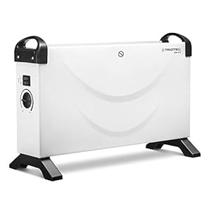 trotec radiateur électrique tch 18 e radiateur convecteur, chauffage d'appoint, radiateur electrique, max. de 2000 w, 3 niveaux de chauffe
