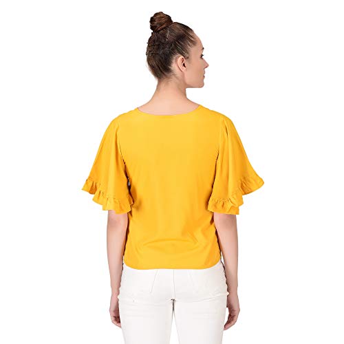 Image of OOMPH! Women's Crepe Tank Top - Pineapple Yellow