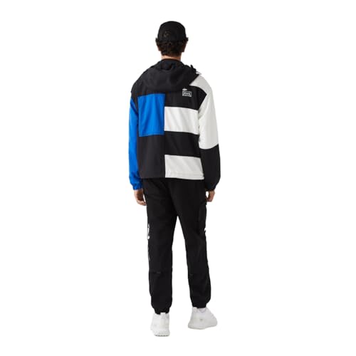 Lacoste Men's Contrast Oversized Branding Trackpants, Black, 3X-Large4