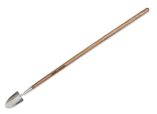 Spear & Jackson Stainless Steel Long-Handled Trowel, Durable Gardening Tool with Ergonomic Handle for Effortless Digging