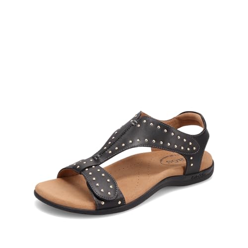 Taos Footwear Women's Show Stopper Black Sandal 10 (M) US