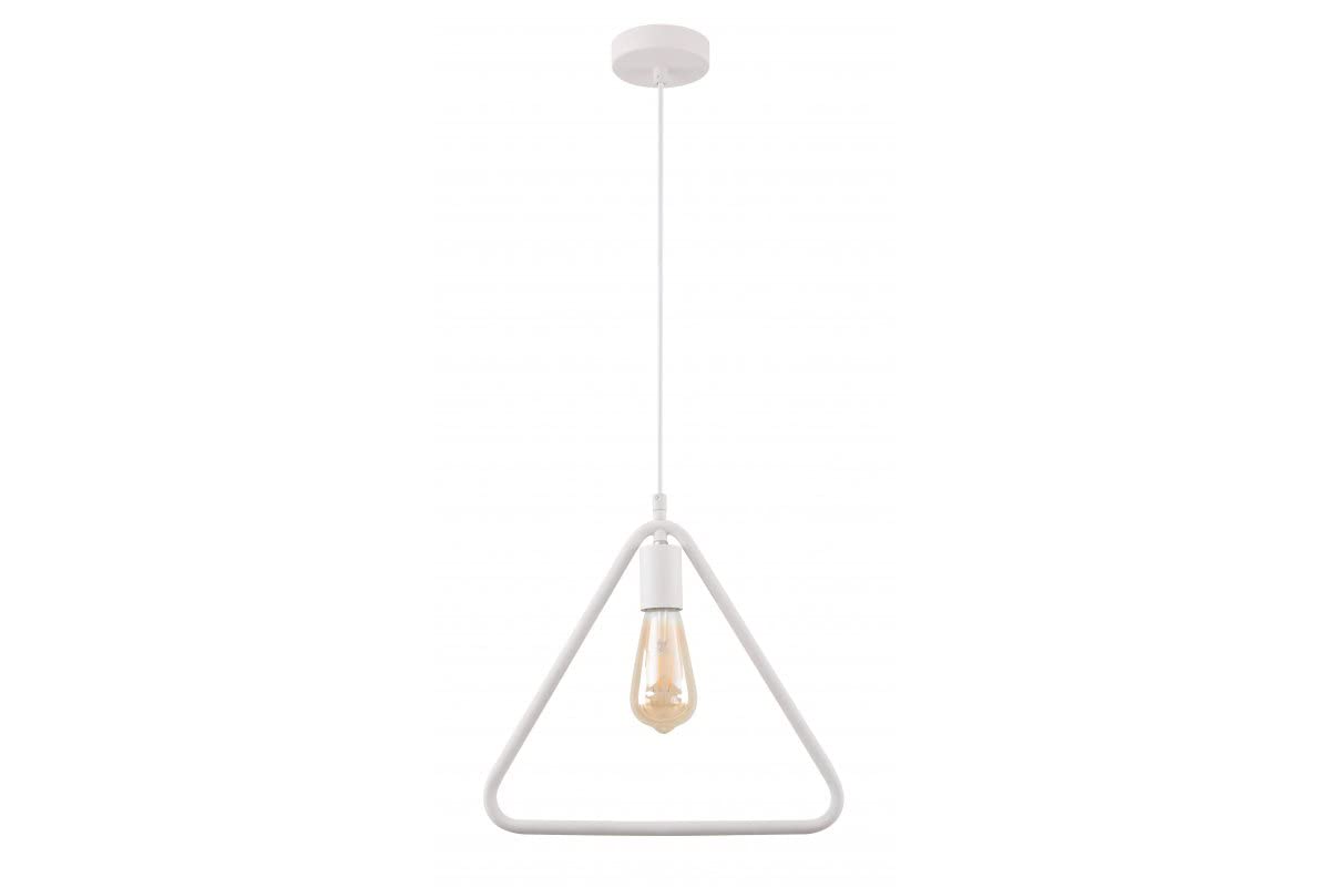 GIJA 2812 Ceiling Light Triangular AC220-240V 50/60HZ 1 x E27 Max. 40W IP20 38cm x 10cm Single White