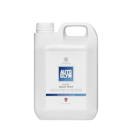 Autoglym Rapid Aqua Wax 2.5L Liquid Car Wax to Protect All Exterior Surfaces including Car Paint Rubber and Glass Use with Easy Sprayer