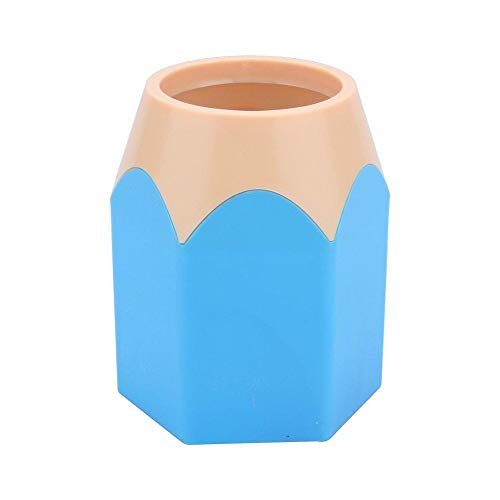 kingpo Pencil Pen Holder Florero Lápiz Maceta Papelería Escritorio Contenedor Suministros de Oficina Contraste Color