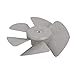 X-DREE 230mm Dia 8mm Shaft Hole Plastic Home Cucina Ventilatore Fan Vane Grey(230mm Dia 8mm Eje Orificio De plástico En casa Cocina Ventilador Ventilador Paleta Gris