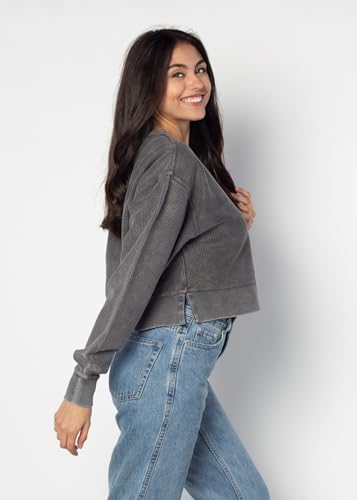 Image of chicka-d NCAA womens Corded Boxy Pullover