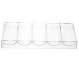 SOIMISS Transparenter Poker Chip Organizer Fächer Tragbarer Verschleißfester Aufbewahrungsständer für und Spielkarten Multifunktionale Profi aufbewahrungsbox für Hold und Kleine