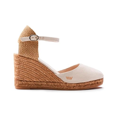 Image of VISCATA Satuna Women's Sandals Espadrille Canvas Buckle Wedges