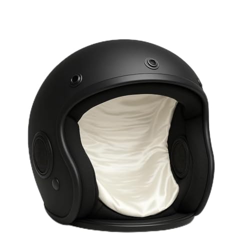 Laridetech Cut Keep - Doublure Satin pour Casque Moto, Compatible avec Casques Intégraux et Modulables, Noir