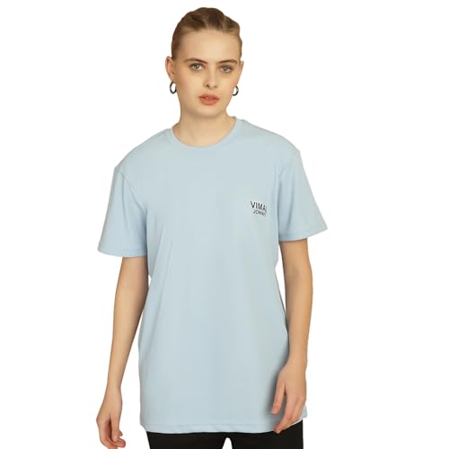 Image of Mack Jonney Solid Classic Fit Round Neck Polyester Lycra Half Sleeves Tshirt for Women(Pack of 2)-MACK630864