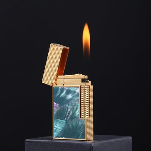 Encendedor de butano para papás, accesorio elegante de concha de cobre 4