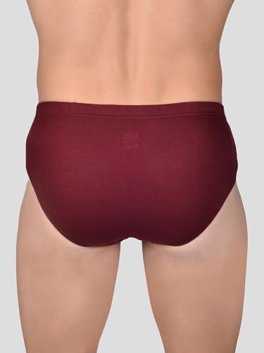 Image of Frenchie VIP Plus Colour 100% Cotton Brief with Inner Elastic Waistband Briefs Combo for Mens Assorted
