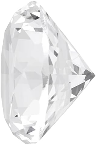 60mm Synthetic Diamond Stone, Round Machine Cut Crystal Diamond, Large Rhinestone Clear Glass Artificial Crystal Jewelry