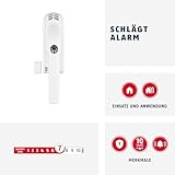 ABUS Abschließbarer Fenstergriff FG300A AL0125 - Fensterknauf mit Druckzylinder und Alarmfunktion, gleichschließend - ABUS-Sicherheitslevel 7 - 71899 - Weiß - 2