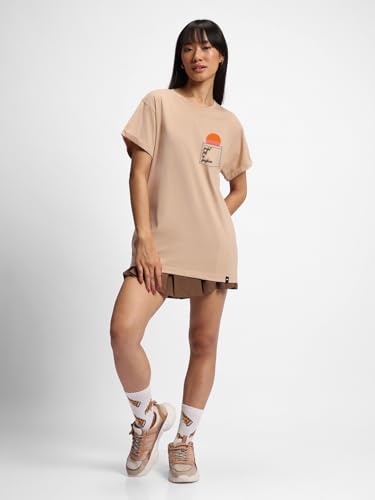 Image of Bewakoof Women's My Badass Graphic Printed 100% Cotton T-Shirt - Boyfriend Fit, Round Neck, Half Sleeve