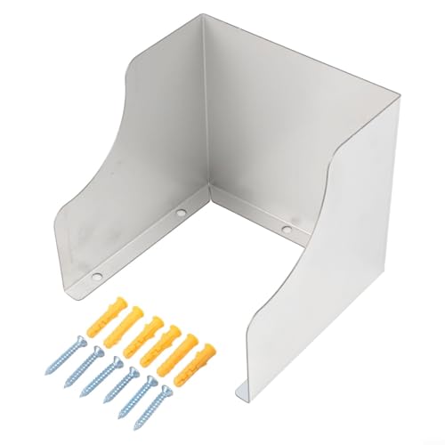 Cubierta de protección para interruptor al aire libre, protector de lluvia de enchufe eléctrico de acero inoxidable impermeable (125 mm)