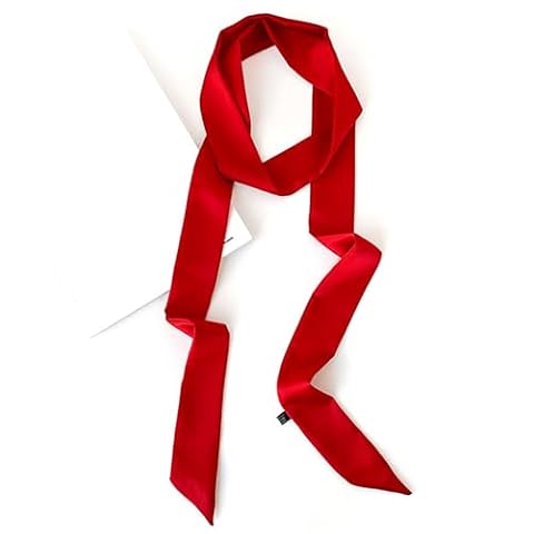 KARELLS Damski satynowy pasek, 5 cm x 200 cm wstążka, imitacja jedwabiu długi szal, szal jedwabny, szal do krawata, pasek w talii dla kobiet, pasek do sukienki, satynowa sukienka, satynowa wstążka