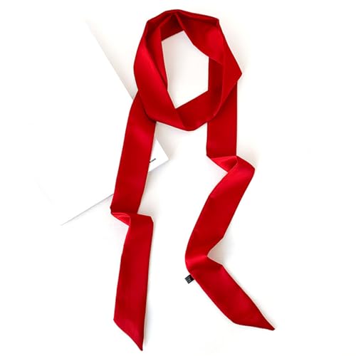 KARELLS Damski satynowy pasek, 5 cm x 200 cm wstążka, imitacja jedwabiu długi szal, szal jedwabny, szal do krawata, pasek w talii dla kobiet, pasek do sukienki, satynowa sukienka, satynowa wstążka