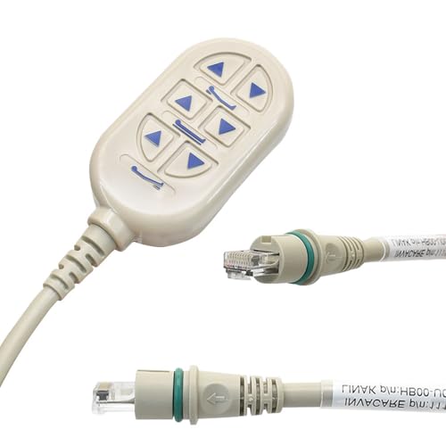 1115290 Bed Remote Controller for Invacare 1115290 Bed Controller Replacement for Invacare 5410IVC 5490IVC Full Electric Homecare Bed Inclusion 6 Way 10-Pin Phone Style Connector 2 Years Warranty