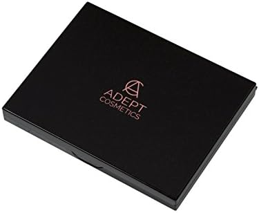 The Adept Palette in Singularity Black - Double Sided Magnetic Empty Palette with Divider, Holds Over 100 Single Round Standard Sized Eyeshadow Pans, Hardshell Case