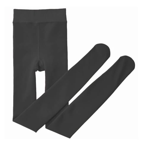 Image of Brachy Women's Warm Fur Stockings | Thermal Fleece-Lined High Waist Pantyhose | Stretch Footed Winter Leggings with Socks -(BCA FULLFURJEGQ1-P)