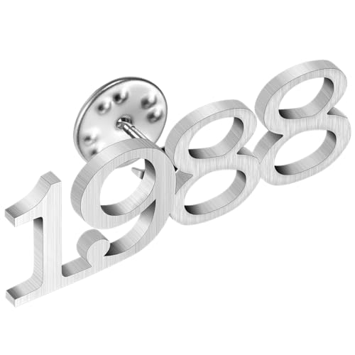 Image of AMITER Birth Year Lapel Pin, 1970-2025 Enamel Brooch Pins Tie Tacks for Men & Women Birthday, Graduation, Anniversary