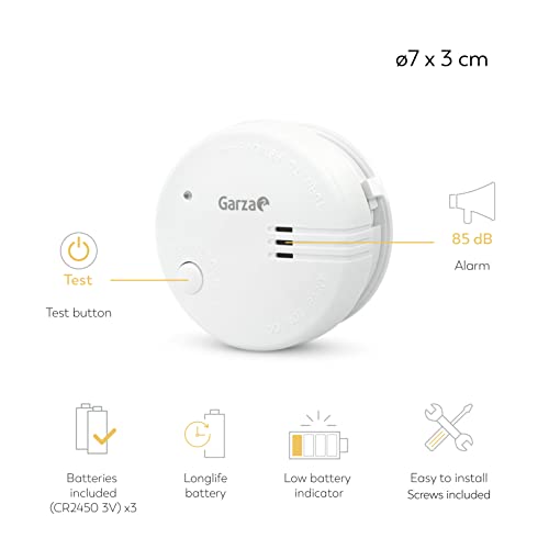 Detector de humo Garza pack de 2 con sensor óptico y alarma 3