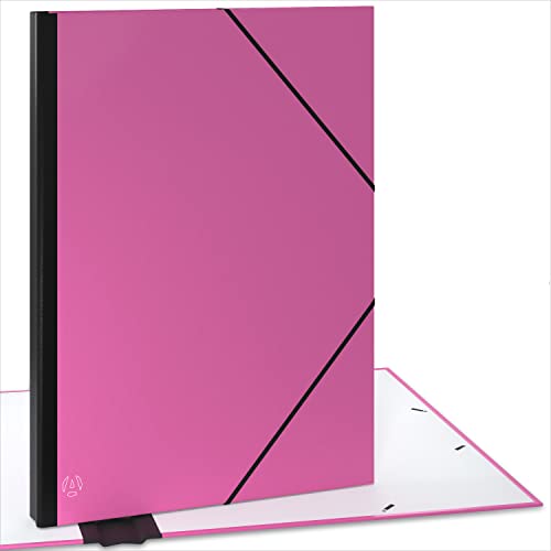 Carton à dessin A2 grand format XXL porte-dessin extensible rose
