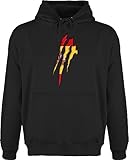 spanien fussball 2017 Coole Geschenkidee für Herren: Der normal und modern geschnittene Freizeit Männer Hoody (80% Baumwolle, 20% Polyester) lässt durch den tollen Aufdruck die Herzen aller Maenner schneller schlagen