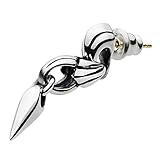 [フィグマート]シャープ ダガー ピアス 18金ポスト【シルバー925 シルバーアクセサリー】fe0152