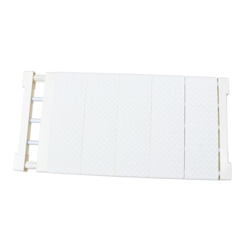 Outanaya Adjustable Shelf Divider for Closet Organization Plastic Wardrobe Separators Sturdy Storage Rack for Wardrobe Cabinet Kitchen and Bathroom White
